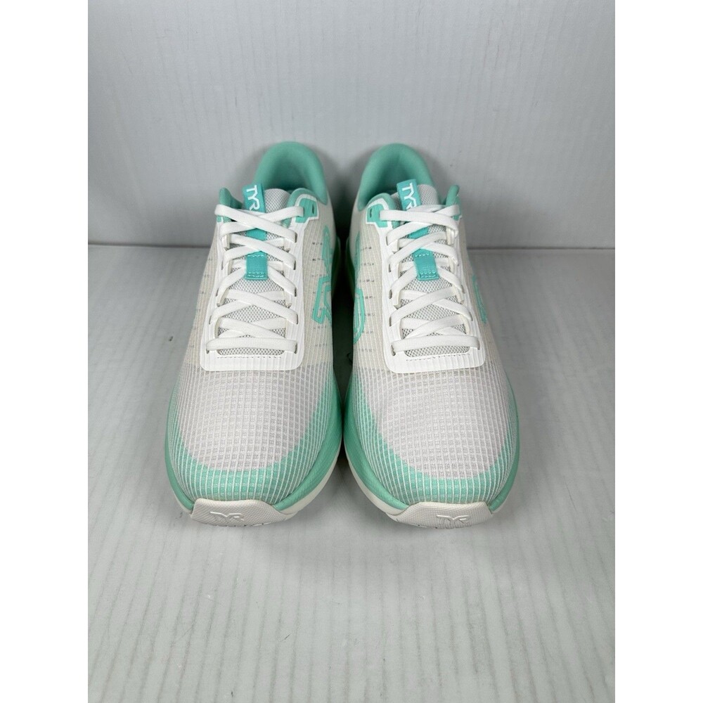 Size 9.5 TYR SR-1 Tempo White Aqua Athletic Running Training Gym Shoes Mens NEW - Picture 2 of 8